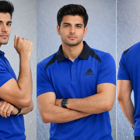 Premium Polo Shirt  Half Sleeve - Blue