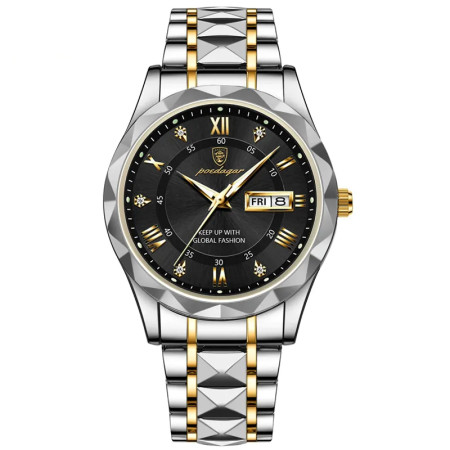 POEDAGAR 615 Quartz Stainless Steel  Watch For Men